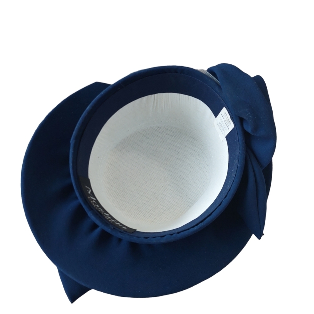 Moshita Couture Navy Sunday Women's Hat EUC - Picture 11 of 13